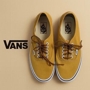 RARE Vans Authentic Men's Mustard Yellow Sneakers 11.5